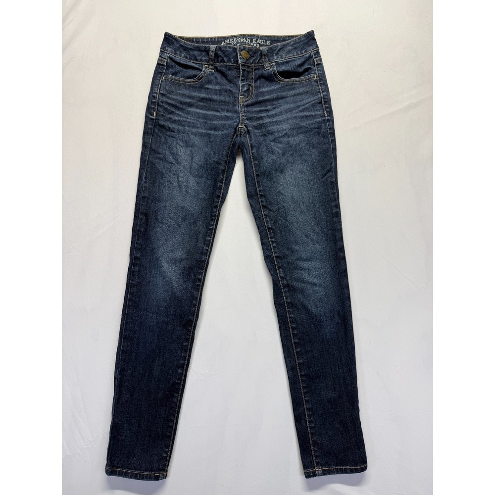 American Eagle Outfitters Super Stretch Jegging Jeans Womens 0 Blue Denim Cotton